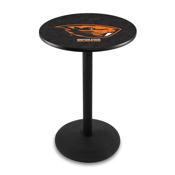 42" Blk Wrinkle Oregon State Pub Table